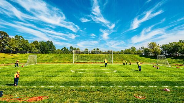Les étapes essentielles pour aménager un terrain de football